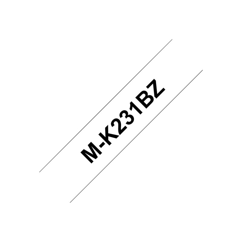 Brother M-K231SBZ ruban d'étiquette Noir sur blanc