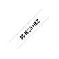 Brother M-K231SBZ ruban d'étiquette Noir sur blanc