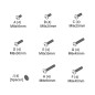 Chief FHB5147 vis et boulon 50 mm 36 pièce(s) M8 Kit de vissage Chief FHB5147 vis et boulon 50 mm 36 pièce(s) M8 Kit de vissage