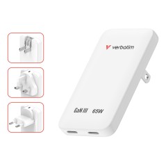 Verbatim 30281 chargeur d'appareils mobiles Universel Blanc Secteur Charge rapide Intérieure