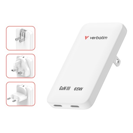 Verbatim 30281 chargeur d'appareils mobiles Universel Blanc Secteur Charge rapide Intérieure