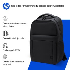 HP Commute 16-in LTBP EMEA-INTL EN Loc-E Sac à dos
