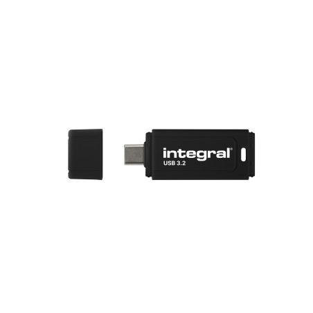 Integral Neon-C INFD128GBBLKC3.2 lecteur USB flash 128 Go USB Type-C 3.2 Gen 1 (3.1 Gen 1) Noir