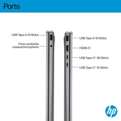 HP E0AS5EA laptop Copilot+ PC AMD Ryzen AI 7 350 40,6 cm (16") Écran tactile 2K 24 Go LPDDR5x-SDRAM 512 Go SSD Wi-Fi 7