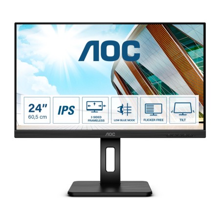 AOC P2 Q24P2Q écran plat de PC 60,5 cm (23.8") 2560 x 1440 pixels Quad HD LED Noir