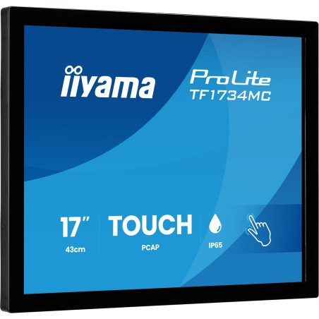 iiyama ProLite TF1734MC-B8X écran plat de PC 43,2 cm (17") 1280 x 1024 pixels SXGA LCD Écran tactile Table Noir