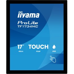 iiyama ProLite TF1734MC-B8X écran plat de PC 43,2 cm (17") 1280 x 1024 pixels SXGA LCD Écran tactile Table Noir