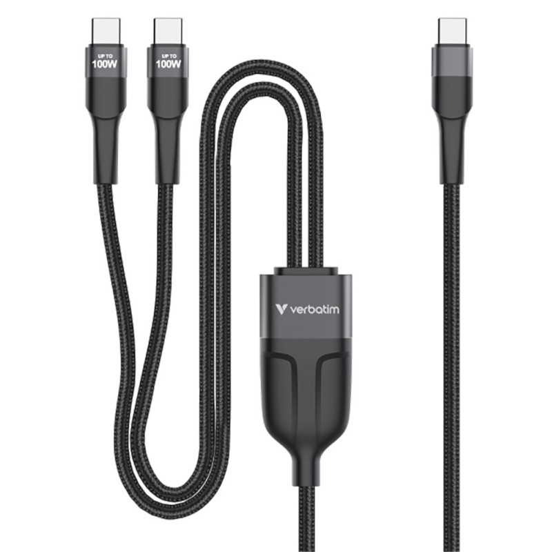 Verbatim 30279 câble USB USB 2.0 1,5 m USB C 2 x USB C 0,48 Gbit/s 100 W Gris Verbatim 30279 câble USB USB 2.0 1,5 m USB C 2 x USB C 0,48 Gbit/s 100 W Gris