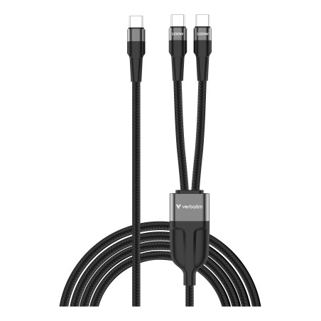 Verbatim 30279 câble USB USB 2.0 1,5 m USB C 2 x USB C 0,48 Gbit/s 100 W Gris
