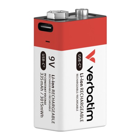 Verbatim 30251 pile domestique Batterie rechargeable 9V Lithium-Ion (Li-Ion)