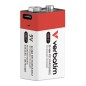 Verbatim 30251 pile domestique Batterie rechargeable 9V Lithium-Ion (Li-Ion) Verbatim 30251 pile domestique Batterie rechargeable 9V Lithium-Ion (Li-Ion)