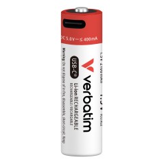Verbatim 30249 pile domestique Batterie rechargeable AA Lithium-Ion (Li-Ion)