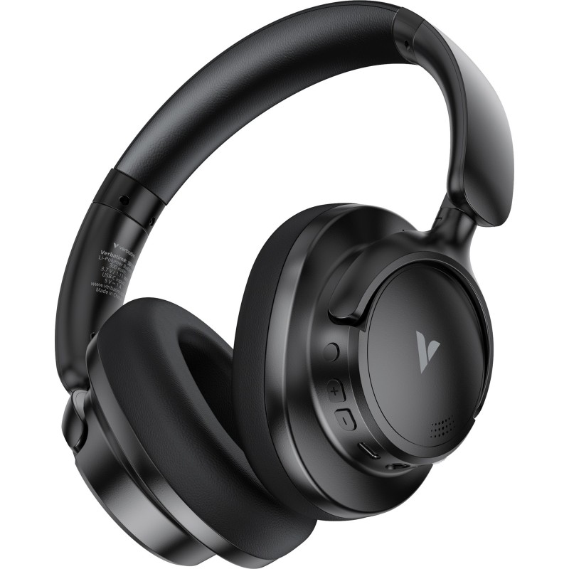 Verbatim TruSound Pro Bluetooth ANC Casque Avec fil &sans fil Arceau Appels/Musique USB Type-C Noir Verbatim TruSound Pro Bluetooth ANC Casque Avec fil &sans fil Arceau Appels/Musique USB Type-C Noir