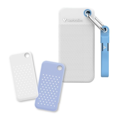 Verbatim 32436 lecteur à circuits intégrés externe 128 Go USB Type-C 3.2 Gen 2 (3.1 Gen 2) Blanc, Bleu