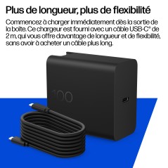 HP 100W Gallium Nitride Wall Charger EURO SmartBuy adaptateur de puissance & onduleur