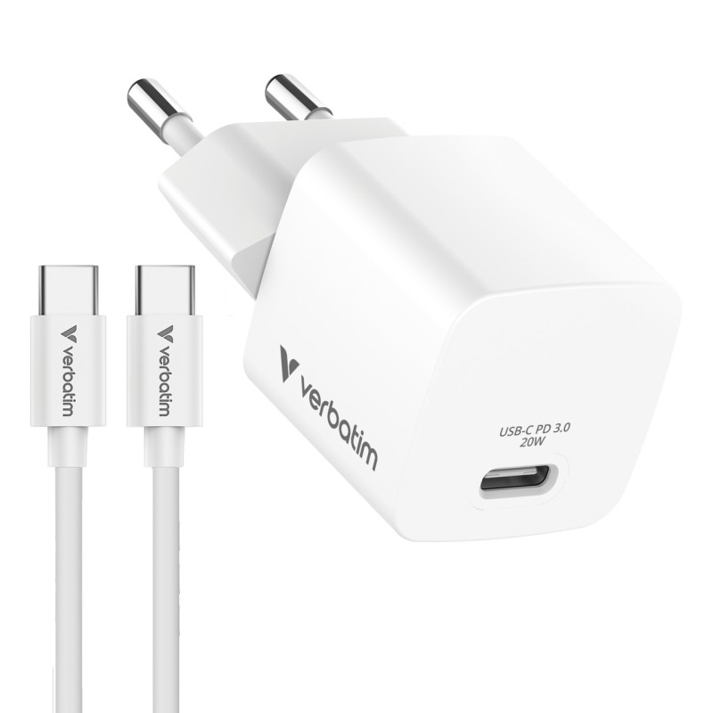 Verbatim 32396 chargeur d'appareils mobiles Universel Blanc Secteur Charge rapide Intérieure