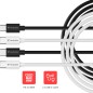 Verbatim 32391 câble USB USB 2.0 1 m USB C 0,48 Gbit/s 60 W Noir, Blanc