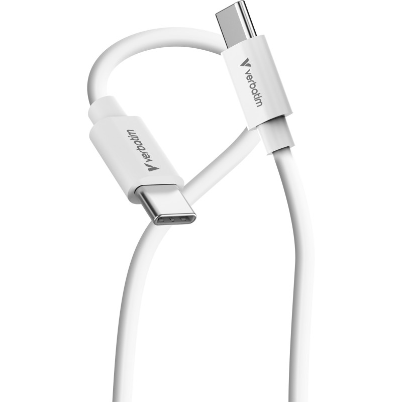 Verbatim 32409 câble USB USB 2.0 3 m USB C 0,48 Gbit/s 100 W Blanc Verbatim 32409 câble USB USB 2.0 3 m USB C 0,48 Gbit/s 100 W Blanc