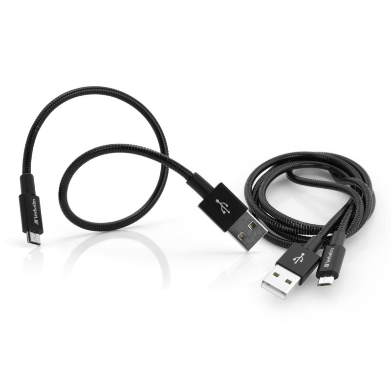 Verbatim 48875 câble USB USB 3.2 Gen 1 (3.1 Gen 1) 1 m Micro-USB A USB A Noir