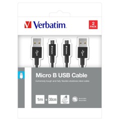 Verbatim 48875 câble USB USB 3.2 Gen 1 (3.1 Gen 1) 1 m Micro-USB A USB A Noir
