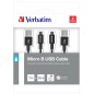 Verbatim 48875 câble USB USB 3.2 Gen 1 (3.1 Gen 1) 1 m Micro-USB A USB A Noir