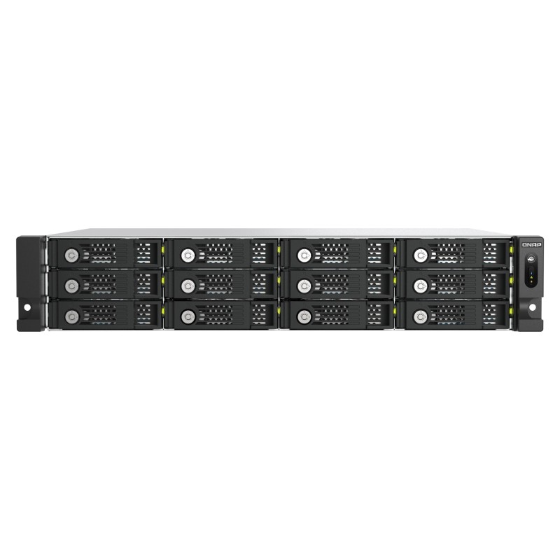 QNAP TL-R1210TC4-RP boîtier de disques 0 To Rack (2 U) Noir