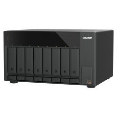 QNAP TL-D810TC4 boîtier de disques 0 To Bureau Noir
