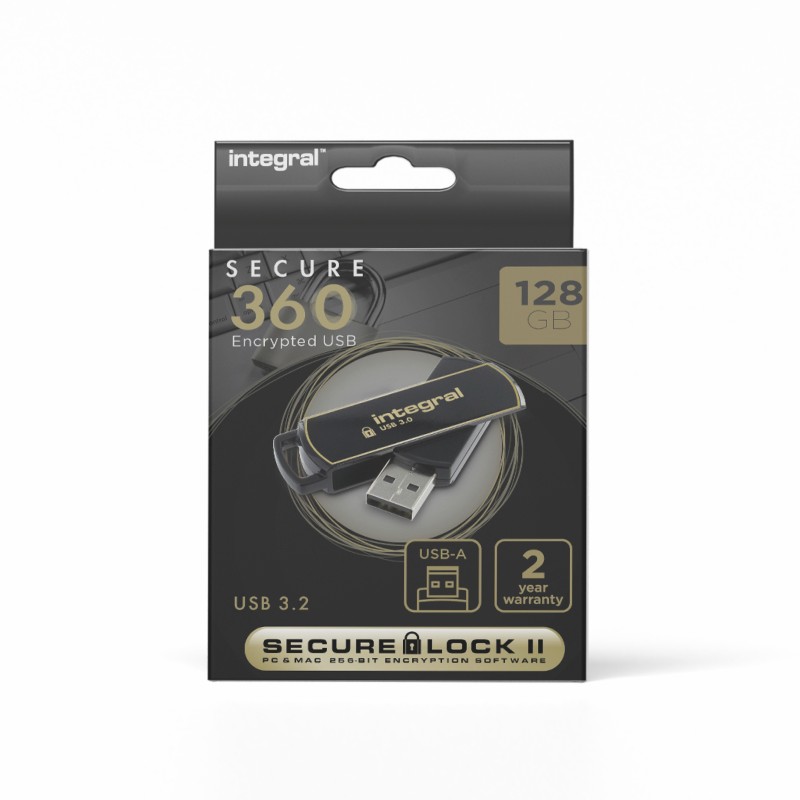 Integral INFD128GB360SEC3.0 lecteur USB flash 128 Go 3.2 Gen 1 (3.1 Gen 1) Integral INFD128GB360SEC3.0 lecteur USB flash 128 Go 3.2 Gen 1 (3.1 Gen 1)
