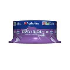 Verbatim DVD+R Double Layer 8x Matt Silver 25pk Spindle 8,5 Go DVD+R DL 25 pièce(s)