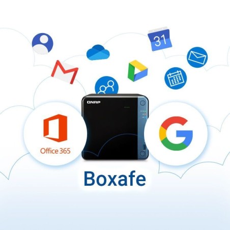 QNAP LS-BOXAFE-GOOGLE-100USER-1Y logiciel utilitaire pour PC 100 licence(s) Sauvegarde   Récupération 1 année(s)