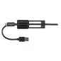 Targus ACC110401GLX câble USB 0,1 m USB A USB C Noir Targus ACC110401GLX câble USB 0,1 m USB A USB C Noir