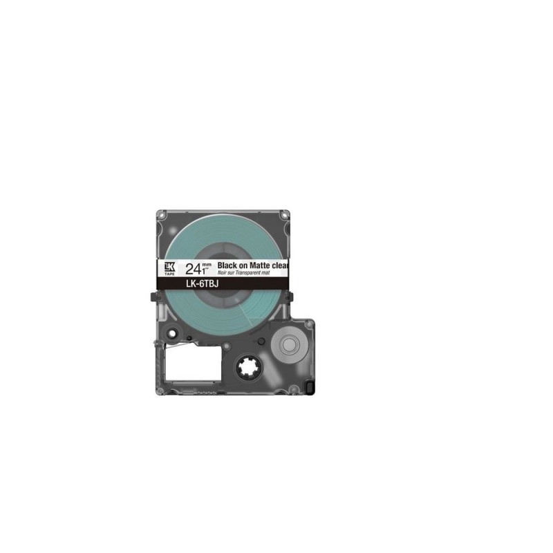 Epson LK-6TBJ Noir, Transparent Epson LK-6TBJ Noir, Transparent