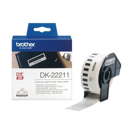 Brother DK-22211 - Rouleau d'étiquettes original – Blanc, 29 mm x