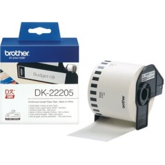 Brother DK-22205 ruban d'étiquette Noir sur blanc