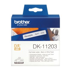 Brother DK-11203 Rouleau d'étiquettes - original – Noir sur blanc, 17