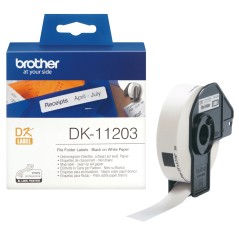 Brother DK-11203 Rouleau d'étiquettes - original – Noir sur blanc, 17