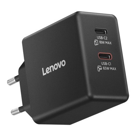 Lenovo 40AW065BEU adaptateur de puissance & onduleur Intérieur & extérieur 65 W Noir