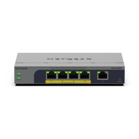 NETGEAR GS105EPP Non-géré Gigabit Ethernet (10/100/1000) Connexion Ethernet, supportant l'alimentation via ce port (PoE)