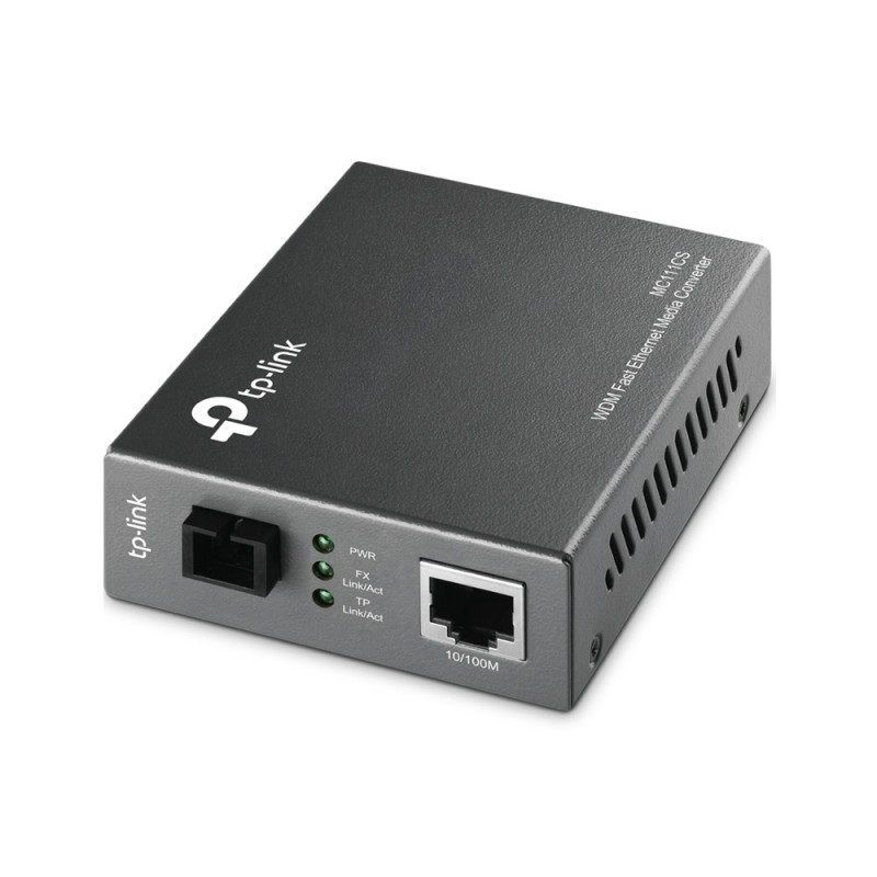 TP-Link MC111CS convertisseur de support réseau 1000 Mbit/s 1550 nm Monomode Noir TP-Link MC111CS convertisseur de support réseau 1000 Mbit/s 1550 nm Monomode Noir