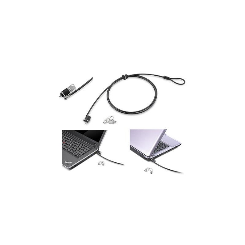 Lenovo 57Y4303 câble antivol Noir, Argent 1,52 m Lenovo 57Y4303 câble antivol Noir, Argent 1,52 m