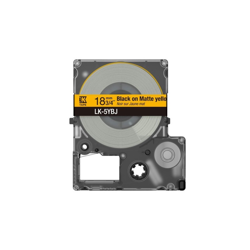 Epson C53S672075 ruban d'étiquette Noir sur jaune Epson C53S672075 ruban d'étiquette Noir sur jaune