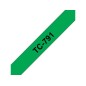 Brother TC-791 ruban d'étiquette Noir sur vert