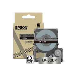 Epson LK-5SBM Noir, Argent