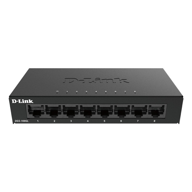 D-Link DGS-108GL Non-géré Gigabit Ethernet (10/100/1000) Noir D-Link DGS-108GL Non-géré Gigabit Ethernet (10/100/1000) Noir