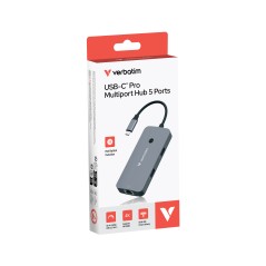 Verbatim CMH-05 USB Type-C 5000 Mbit/s Argent
