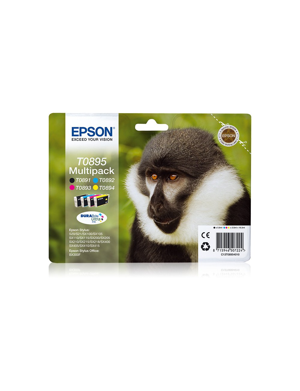 Epson Monkey Multipack 4 colori Nero,Ciano,Magenta e Giallo