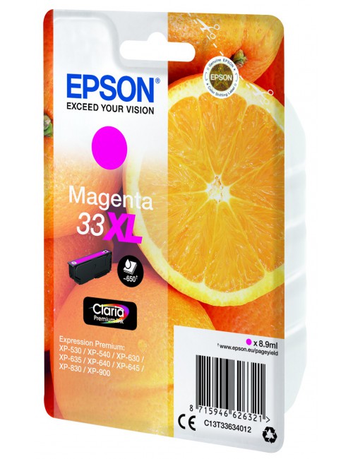 Epson Oranges Singlepack Magenta 33XL Claria Premium Ink