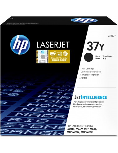 HP Cartouche de toner noir authentique 37Y LaserJet très grande capacité