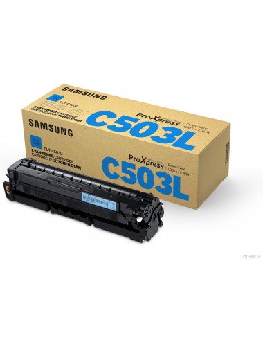 Samsung CLT-C503L Toner cyan grande capacité authentique