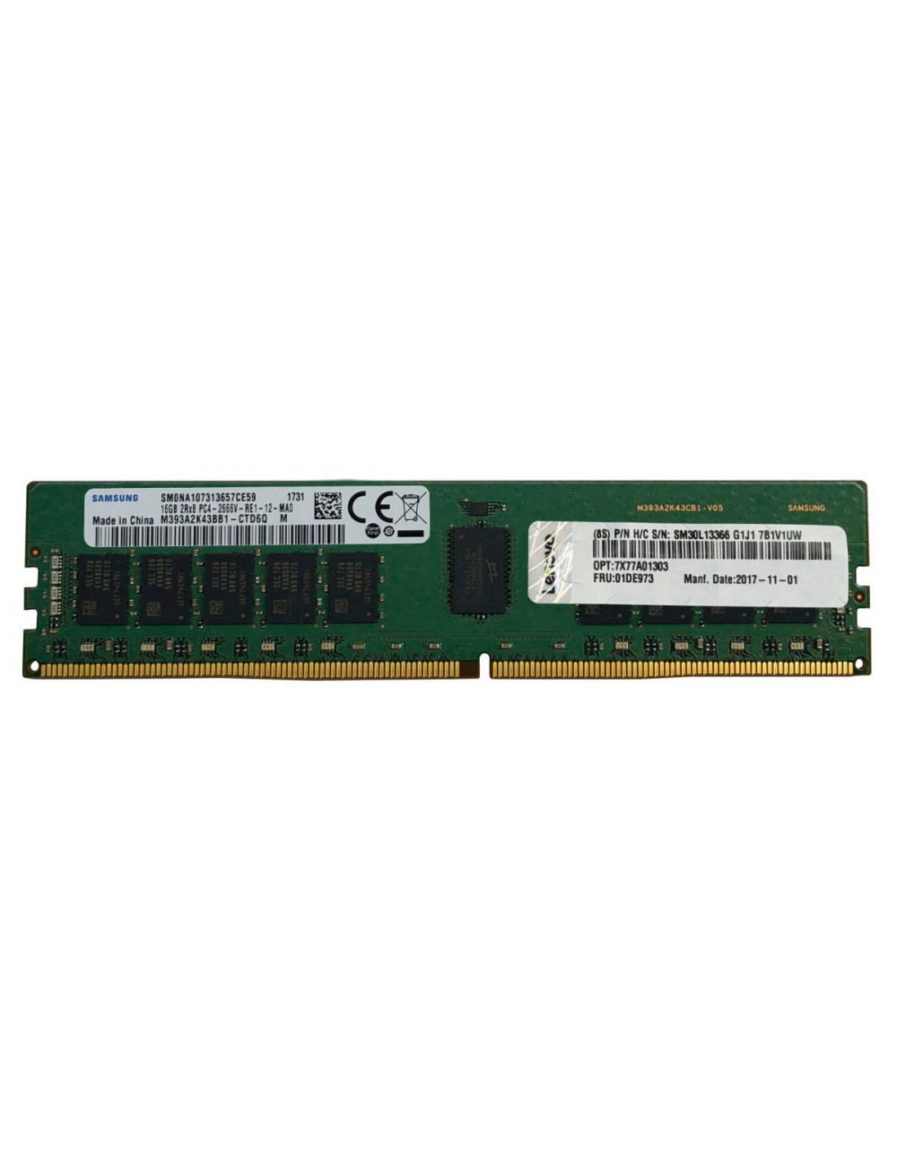 Lenovo 4X77A77495 memoria 16 GB 1 x 16 GB DDR4 3200 MHz Data Integrity Check (verifica integrità dati)